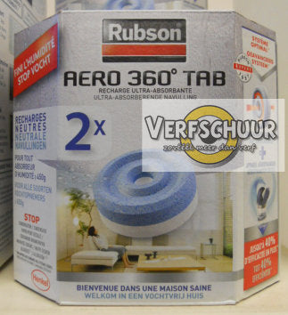 Rubson vochtopnemer AERO 360° refill 900gr neutraal