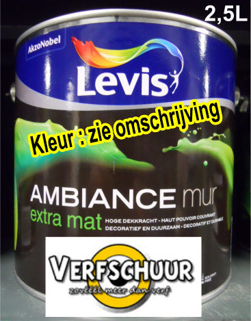 LEVIS AMBIANCE MUR EXTRA MAT - TURKSE STEEN - 6416 - 2.5l.