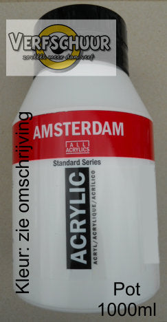 Amsterdam Acrylverf 1 liter kleur:105 (Titaanwit) serie:*