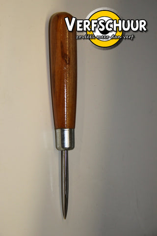 Burnisher 6'' straight tip + wooden handle polijstnaald F-031b