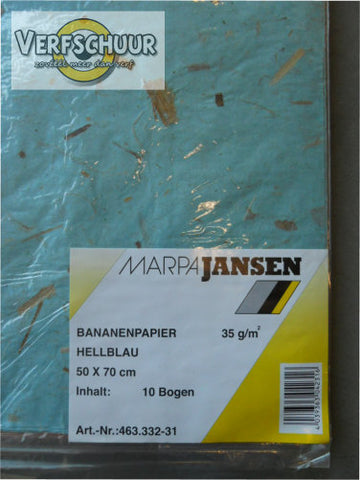 Bananenpapier 35gr 50X70 L.Blauw 463.332-31