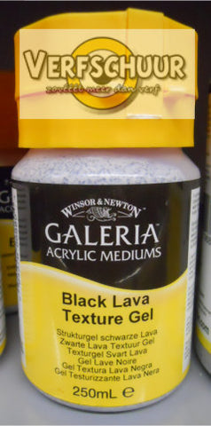W&N. GALERIA ACRYLIC Black Lava Text. GEL 250 ML.3040812