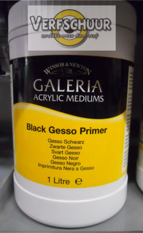 W&N. GALERIA ACRYLIC Black GESSO Primer 1L