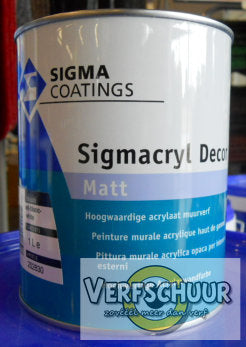 SIGMACRYL DECOR MATT WIT 1 L