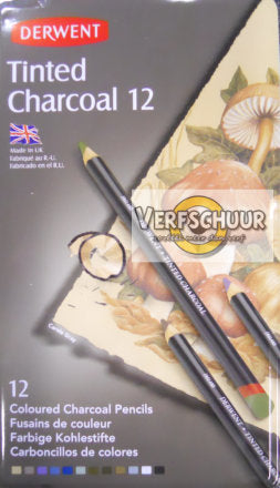 Derwent Tinted Charcoal 12 st. 2301690