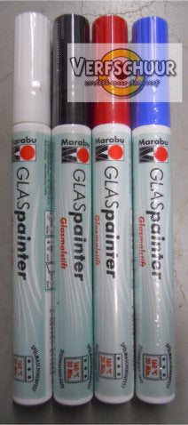 Marabu glas painter 1mm 073 zwart