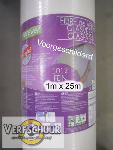 Glasvezelbehang voorgeschilderd 25m² fijn 1012