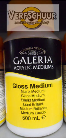 W&N. GALERIA ACRYLIC Gloss MEDIUM 500 ML. 3050820