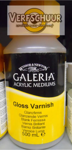 W&N. GALERIA ACRYLIC Gloss VARNISH 500 ML.