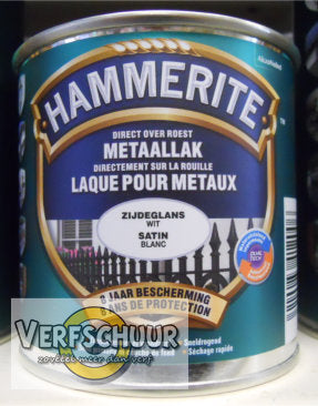 Hammerite Metaallak Zijdeglans wit 250ml