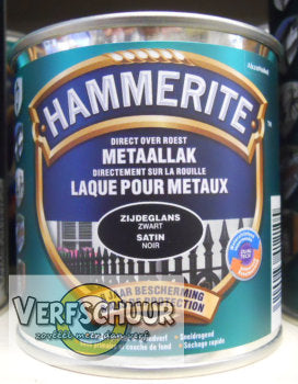 Hammerite Metaallak Zijdeglans zwart 250ml