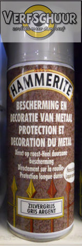 Hammerite Hamerslaglak spray zilvergrijs 400ml