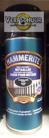 Hammerite Zijdeglanslak spray zwart 400ml