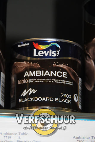 LEVIS AMBIANCE TABLO WATERGEDRAGEN - BLACKBOARD BLACK - 7900 - 0.25l.