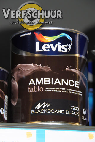 LEVIS AMBIANCE TABLO WATERGEDRAGEN - BLACKBOARD BLACK - 7900 - 1l.