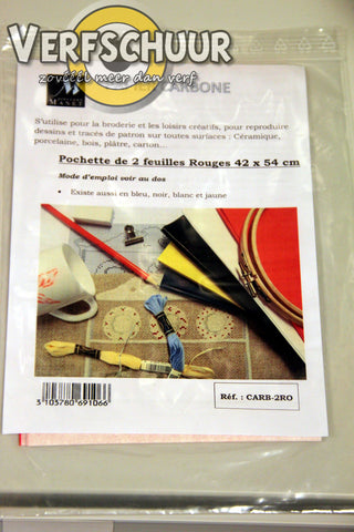 Manet Carbonpapier 2v 42x54cm rood