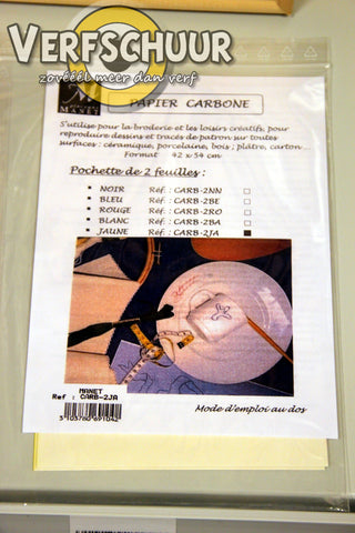 Manet Carbonpapier 2v 42x54cm geel