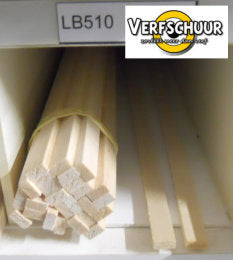 Balsa ligger rechthoek 1000x5x10mm LB510