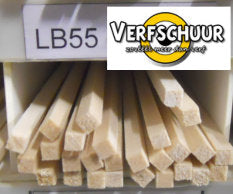 Balsa ligger vierkant 1000x5x5mm LB55