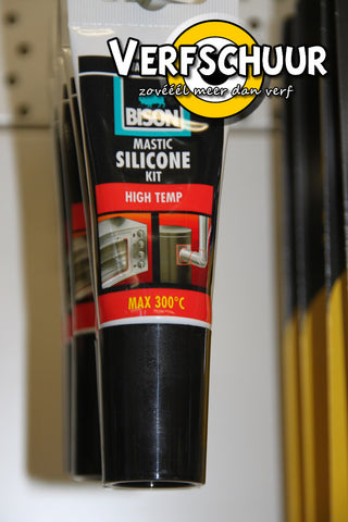 Bison mastic silicone kit high temp - zwart 60ML 6301463/00