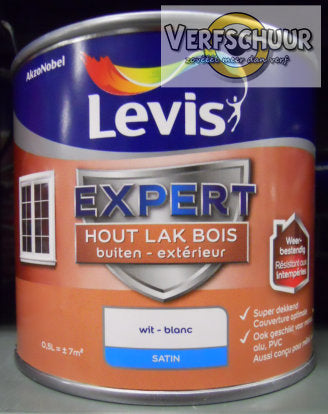 LAK EXPERT SATIN - WIT - 1 - 0.5l.