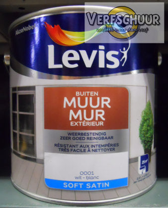 LEVIS MUUR BUITEN - WIT - 1 - 2.5l.