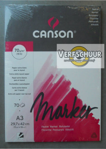 Canson wit marker layout 70g/m² a3 70v  C200297233