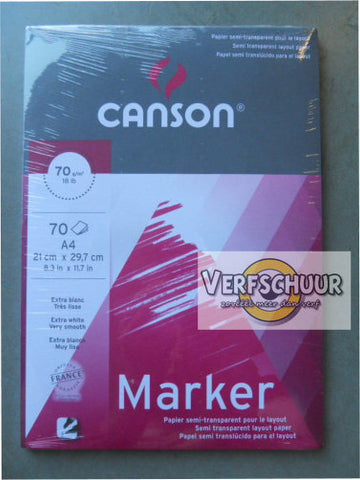 Canson wit marker layout 70g/m² a4 70v C200297231