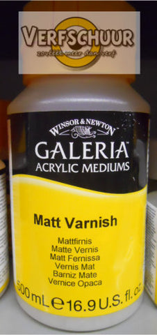 W&N. GALERIA ACRYLIC Matt VARNISH 500 ML.