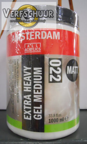Amsterdam Extra Heavy Gel Medium Mat 022 1000ml