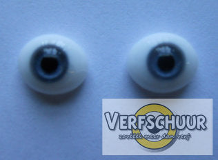 Glass eyes 8mm blue
