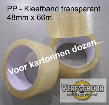 PP kleefband transparant 66m x 48 mm ( PP50/66TR )