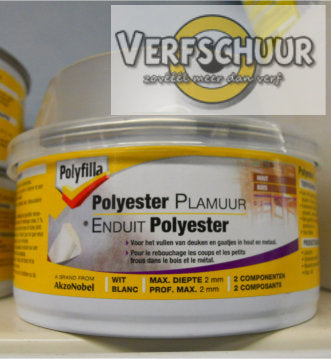 Polyester Plamuur wit 400gr