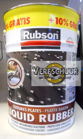 Rubson Liquid Rubber zwart 5L + 10% PROMO