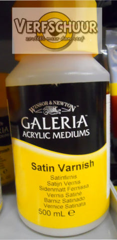 W&N. GALERIA ACRYLIC Satin VARNISH 500 ML.