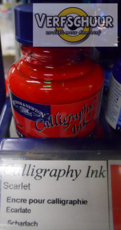 W&N. CALLIGRAPHY INK 30 ML. scarlet 1111601