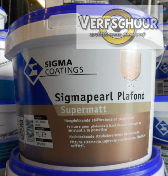 Sigmapearl plafond super mat wit 5L