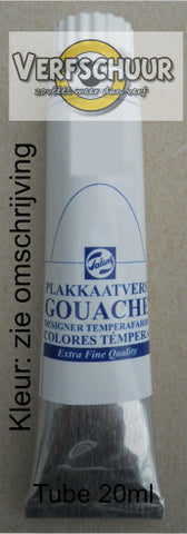 Plakkaatverf Extra Fijn tube kleur:501 (20 ml Lichtblauw (cyaan)) serie: