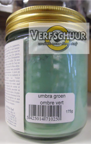 Pigment umbra groen 175gr