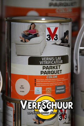 Vernis / Lak parket color satijn wit 0,75L