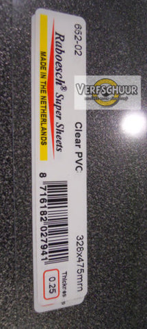 A3 Glashelder PVC 0.25mm 652-02