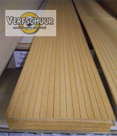 Abachi plankje met groef 5mm 751725