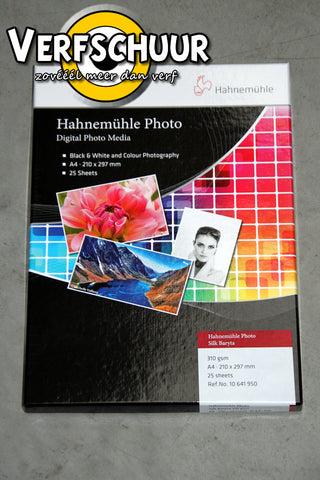 Hahnemühle Photo Silk Baryta 310gr DIN A4 25v 10641950