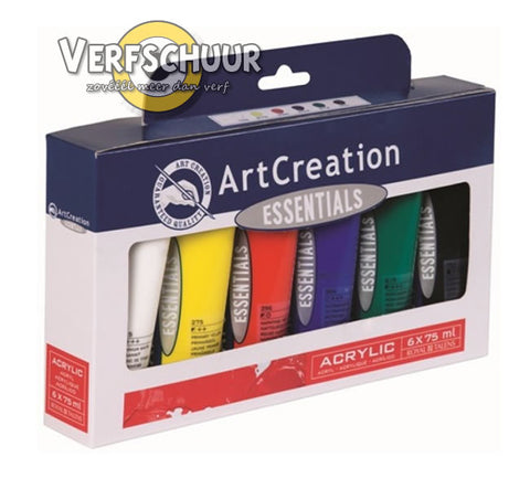 ArtCreation Ess.Acrylverf set kleur:M01 (6 x tube 75 ml) 3582806M                    serie:
