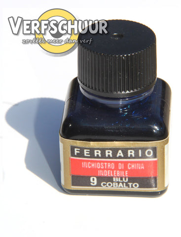 Ferrario Chineze inkt 19ml kobaltblauw 0009