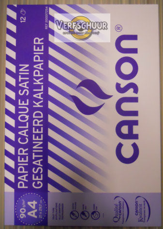 Canson Kalkpapier satin 90g/m² a4 12velt C200017254