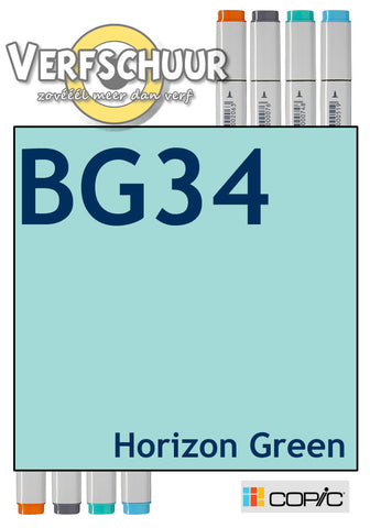 Copic Ciao manga marker Horizon Green BG34