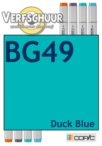 Copic Ciao manga marker Duck Blue BG49