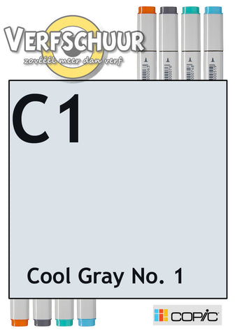 Copic Ciao manga marker Cool Gray C1