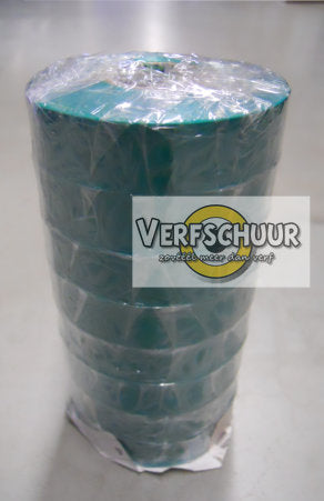 PVC electrical tape 0.12mmx19mmx33m groen 8 STUKS 086814